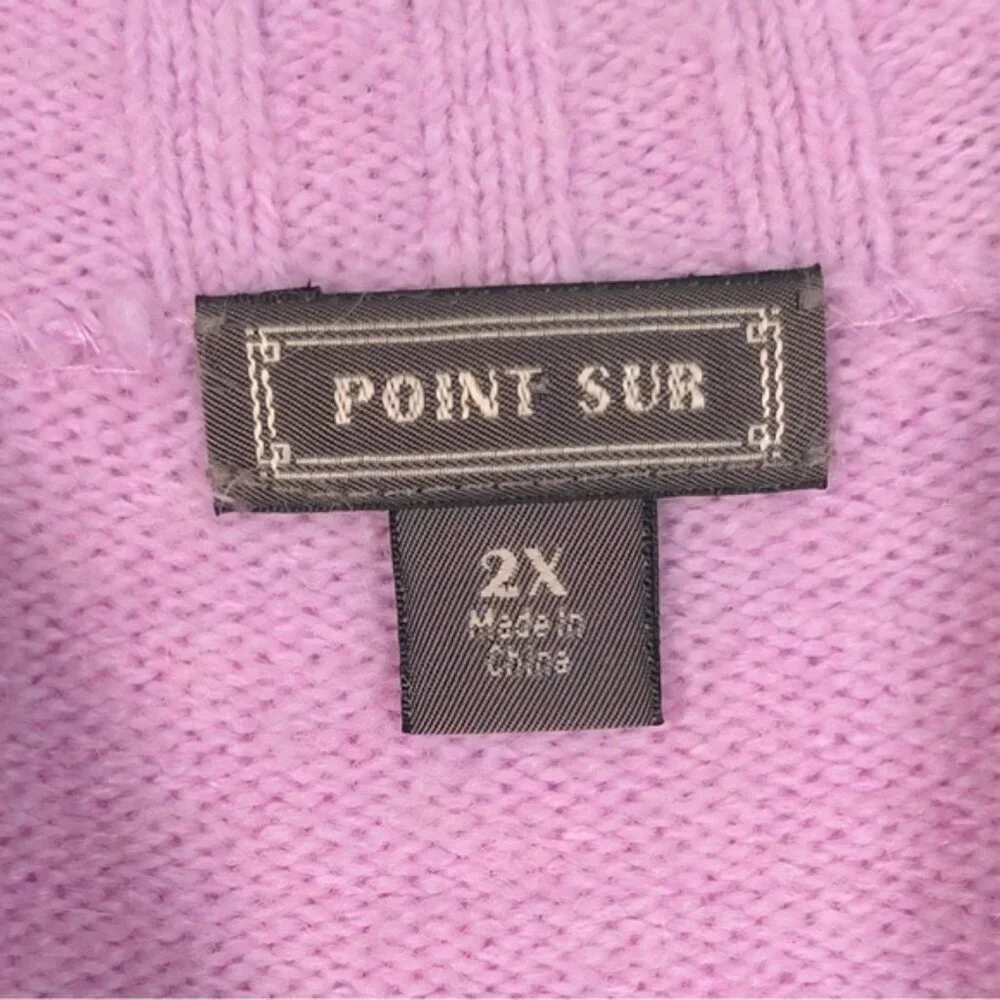 J.Crew POINT SUR Women’s MERINO WOOL ALPACA Blend Knit Pullover‎ Sweater Size 2X